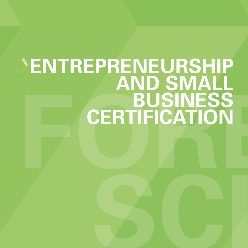 Entrepreneurship and Small Business Certification