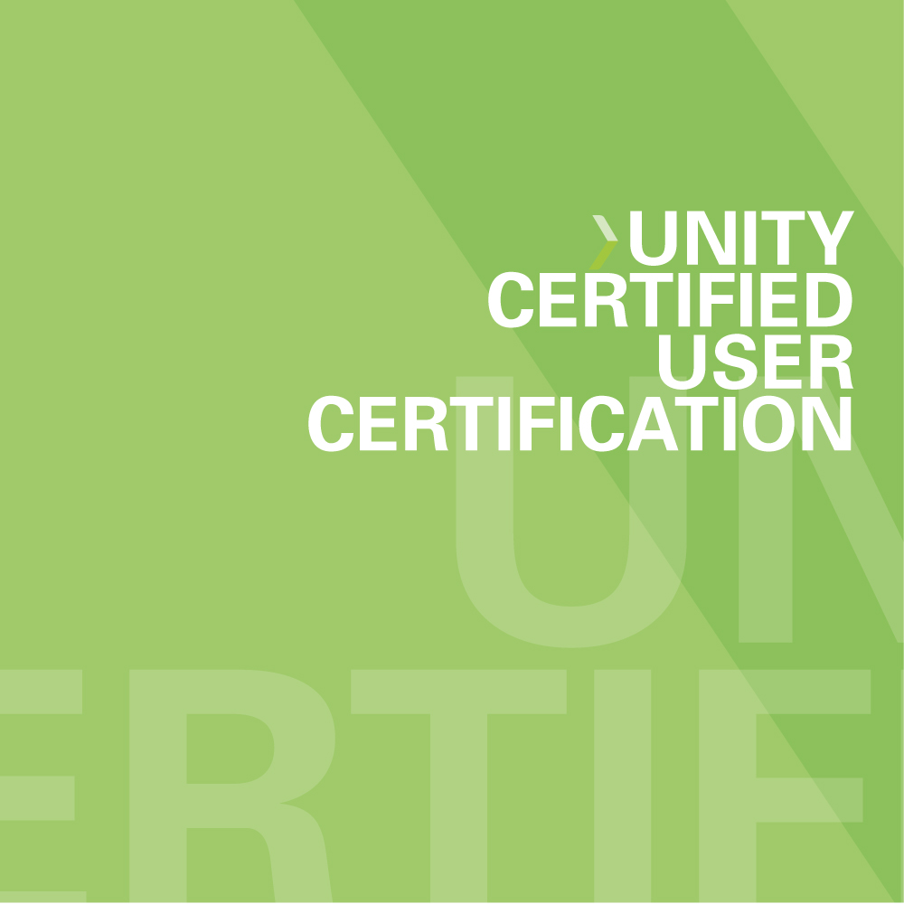 Unity Certified User (UCU) Certification