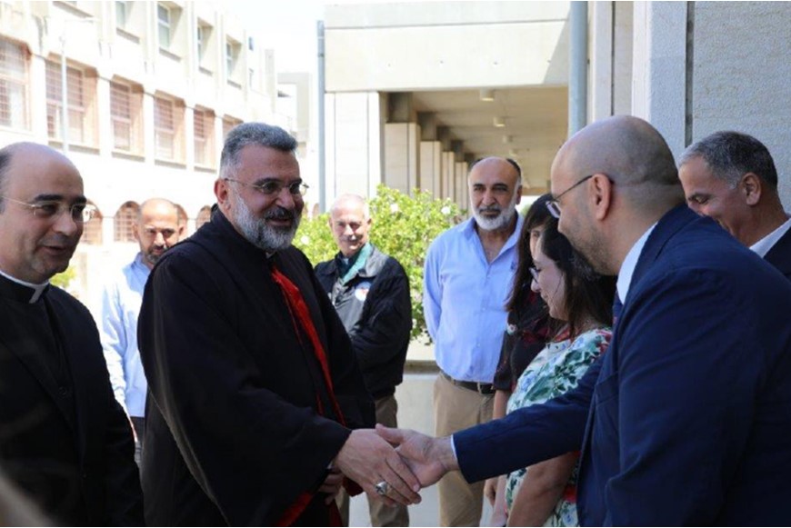 Archbishop of Tripoli Visits NDU-NLC 1