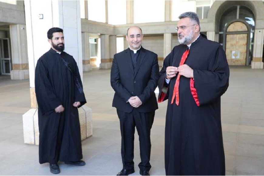 Archbishop of Tripoli Visits NDU-NLC 2