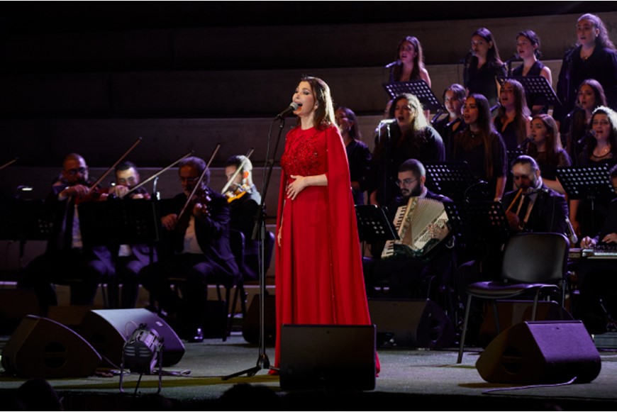 Magida El Roumi Performs from the Heart of NDU for Student Support 11